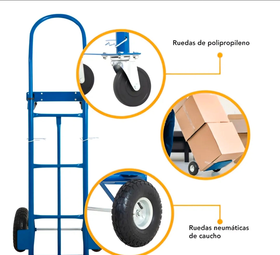 Diablo plataforma 400kg  azul