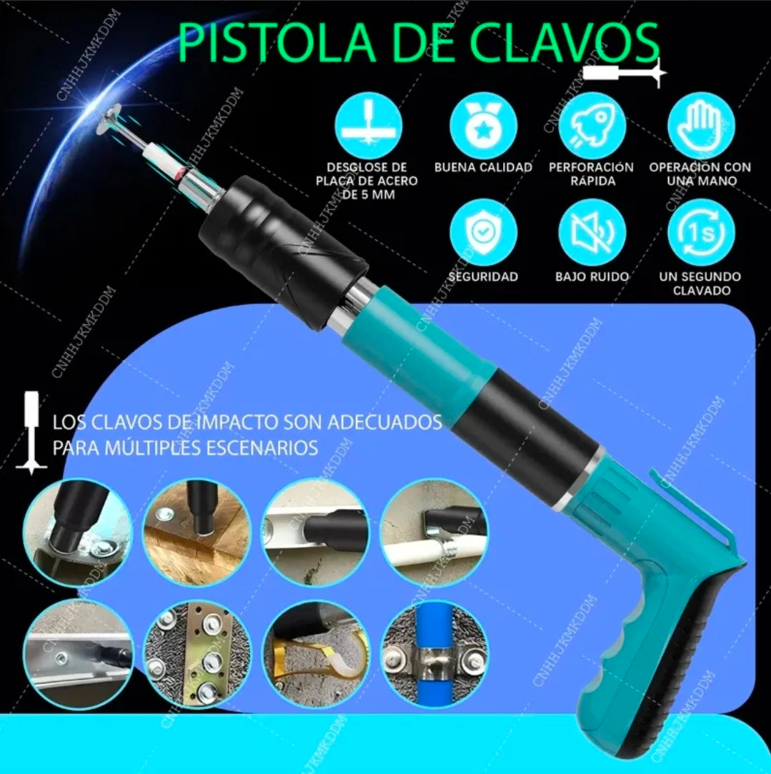 Pistola de clavos portátil