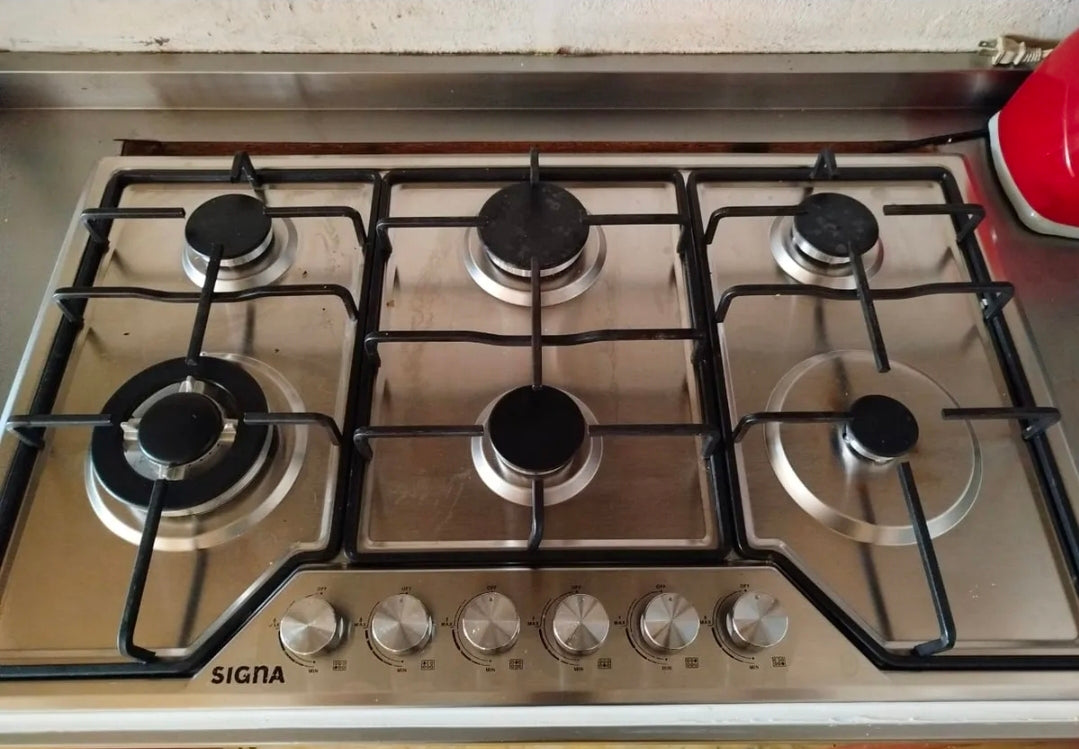 Parrilla empotrable 6 quemadores gas Acero inoxidable SIGNA