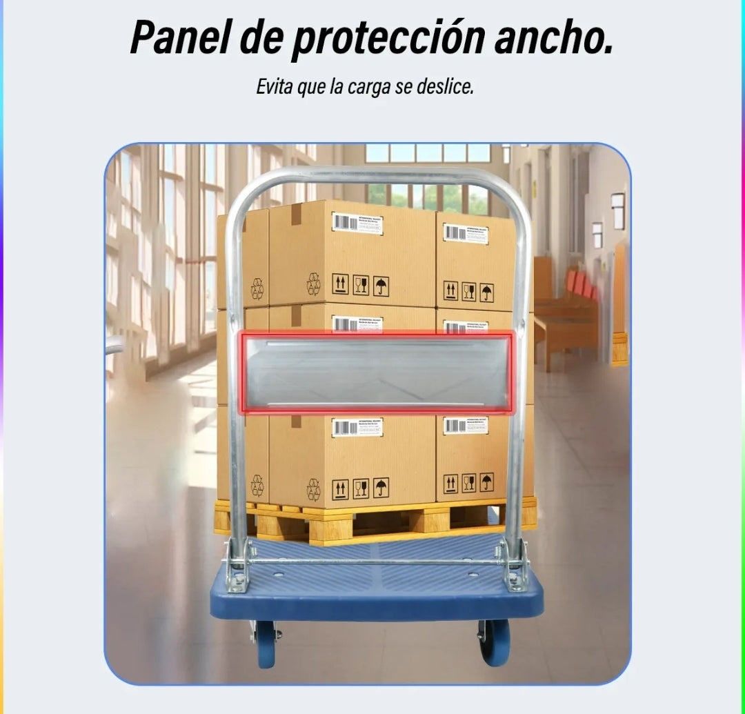 Carro de carga plataforma plegable 550kg