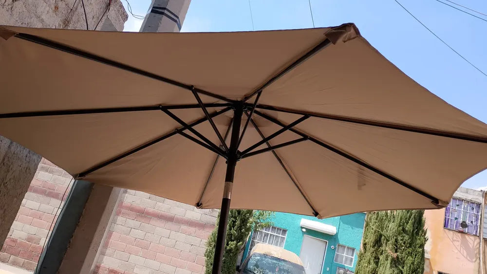 Sombrilla Para Jardin Y Playa 2.3m Exterior Plegable