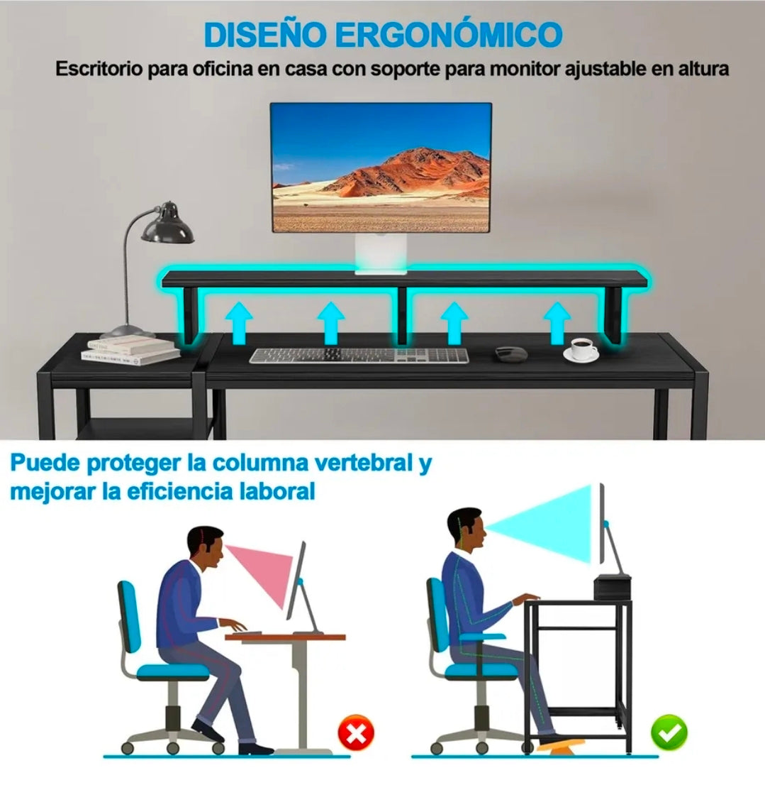 Escritorio para computadora ajustable