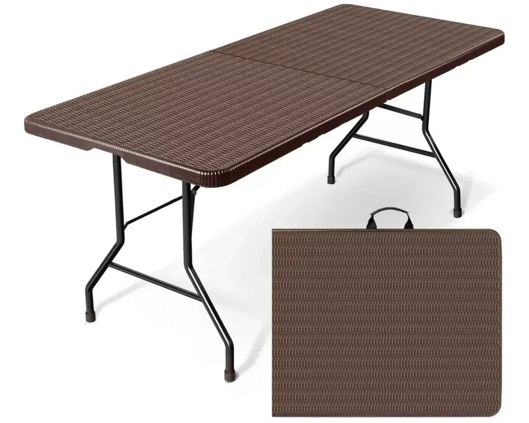 Mesa Plegable tipo Portafolio para Jardín 1.8 Metros
