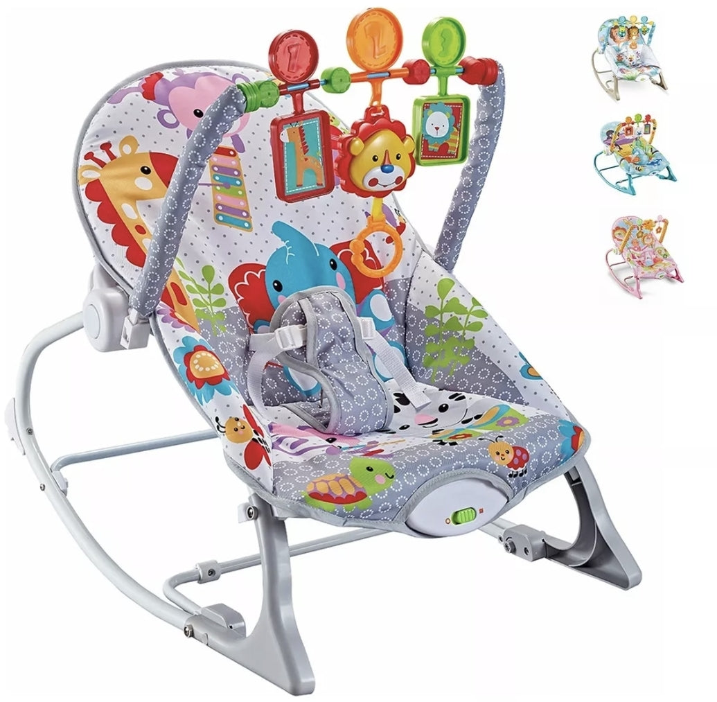 Rocker silla vibradora mecedora de bebe musical con juegos