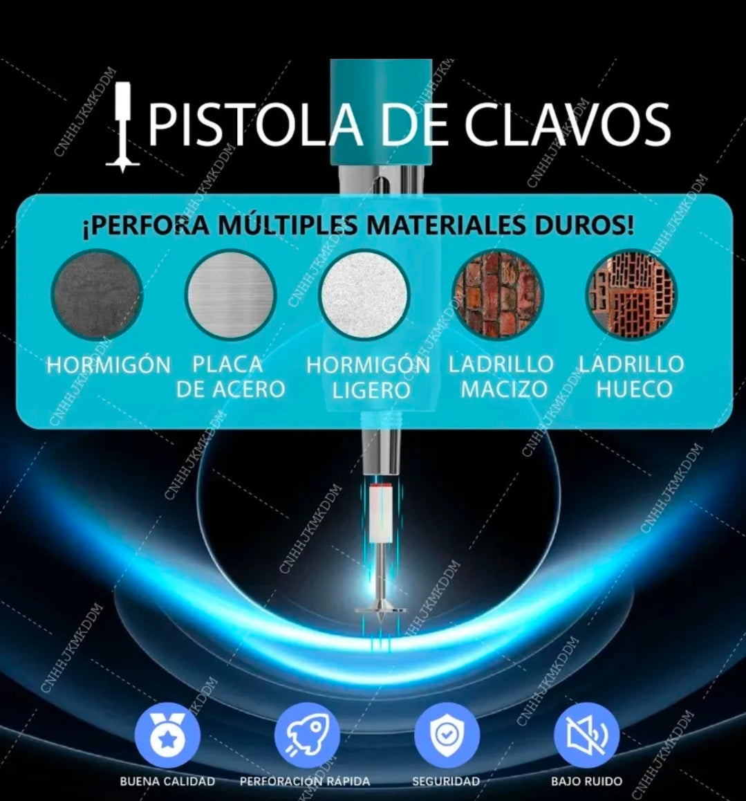 Pistola de clavos portátil