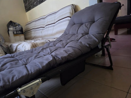 Catre plegable con respaldo
