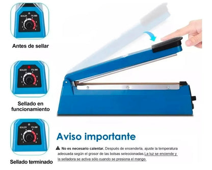 Selladora de bolsas de plástico Máquina térmica