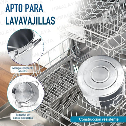 Ollas De Acero Inoxidable Con Tetera De Agua
