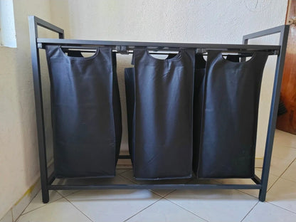 Cesto Para Ropa Sucia Con 3 Bolsas De Tela Oxford