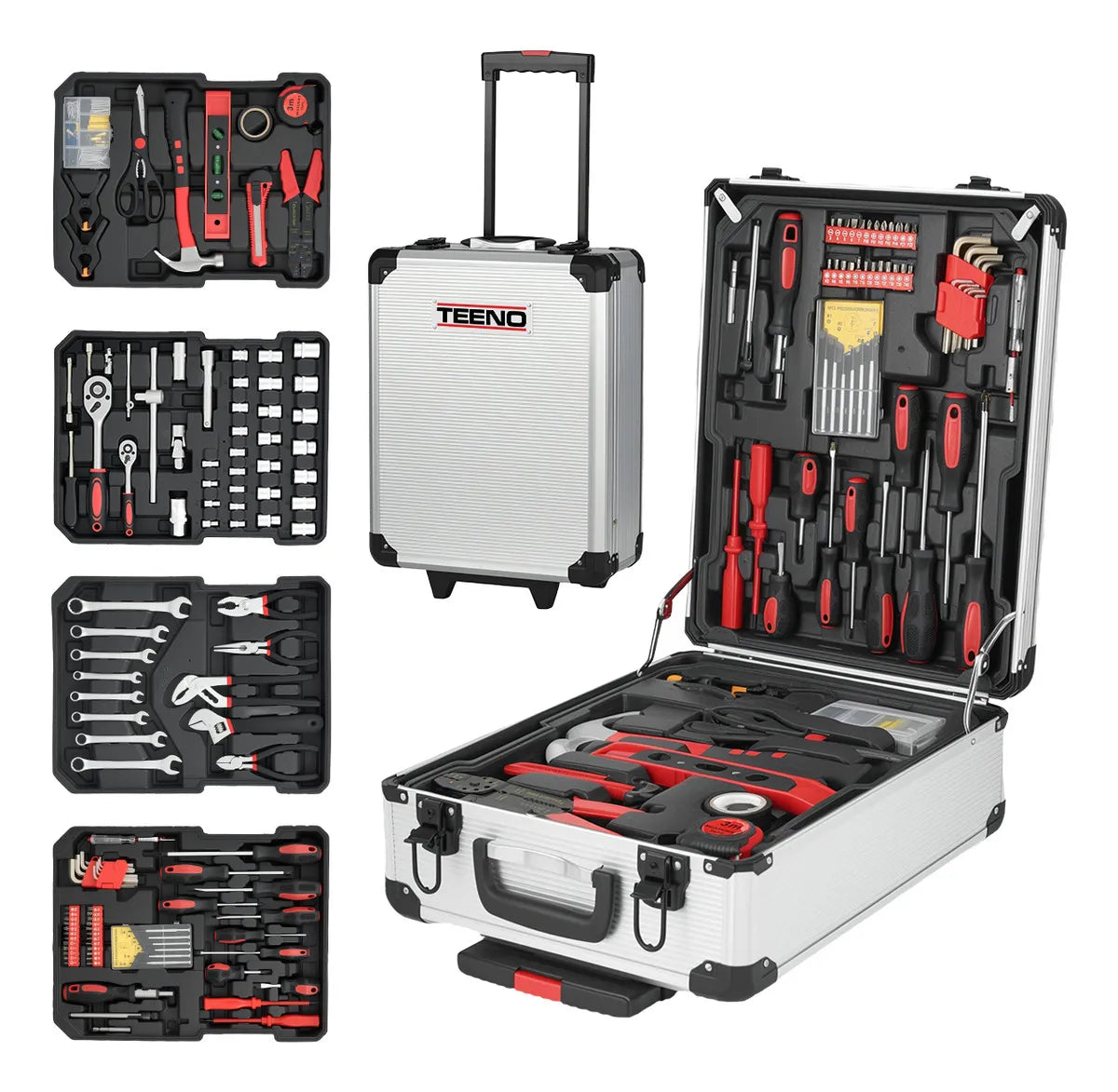 Juego De Herramientas De Taller Mecánico 512 Piezas Teeno Ats-186 Multi