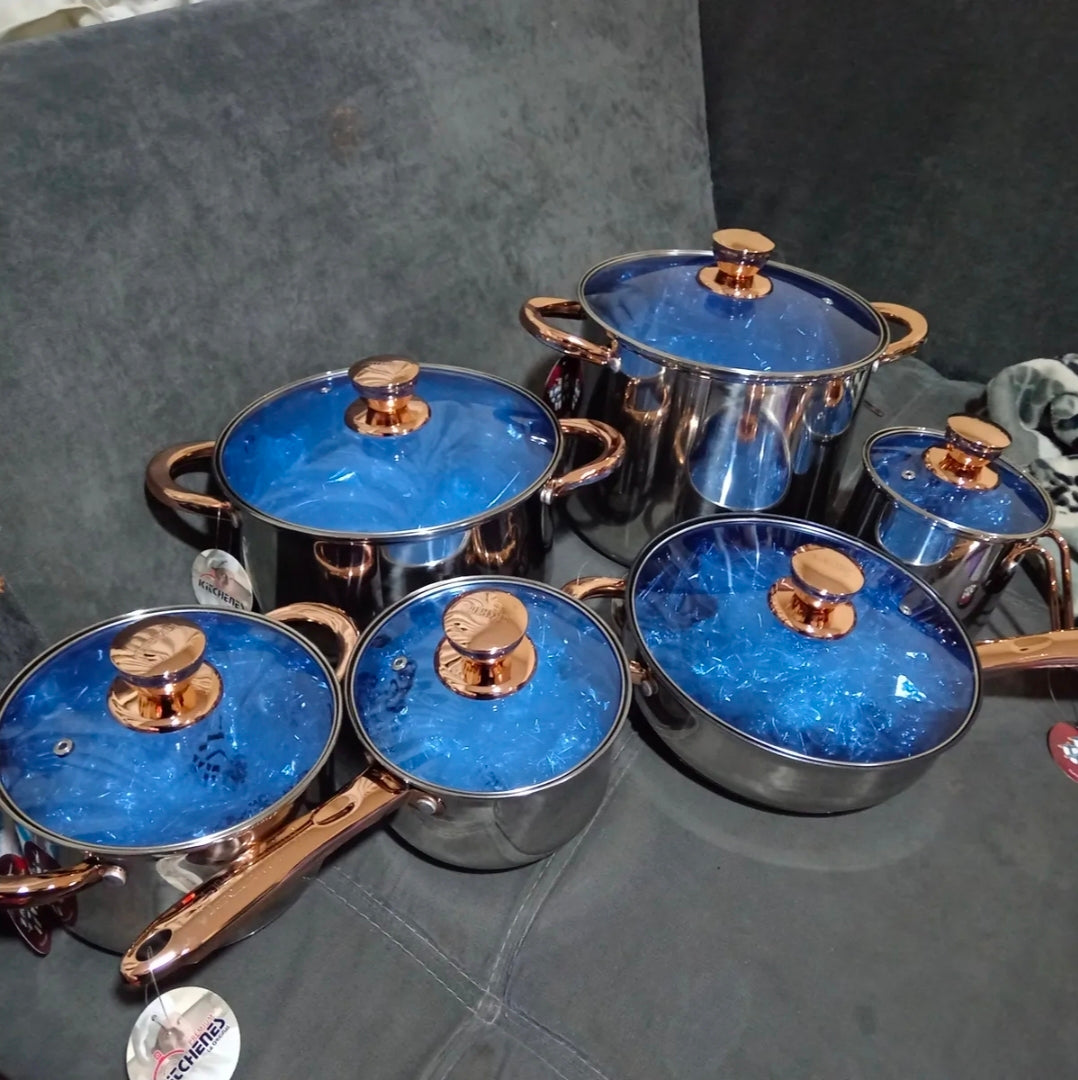 Batería de Cocina Kitchenes Juego de 12 Piezas