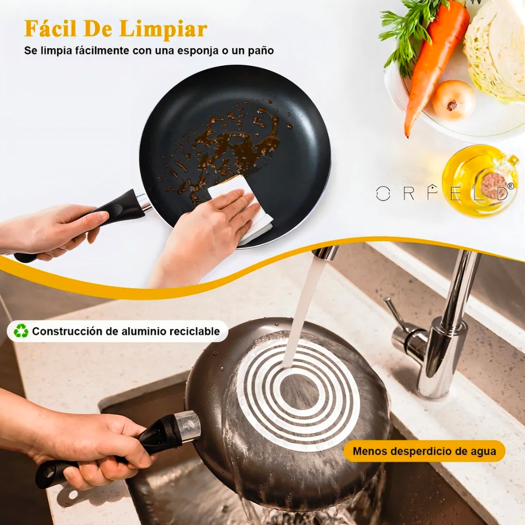 Batería De Cocina 20 Piezas De Aluminio Con Antiadherente