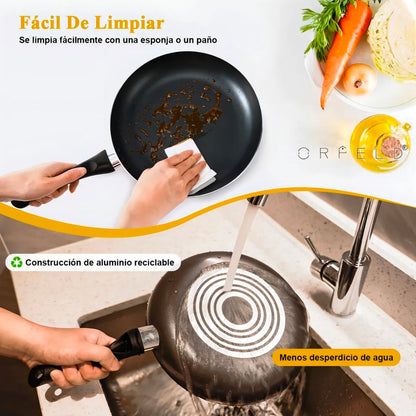Batería De Cocina 20 Piezas De Aluminio Con Antiadherente
