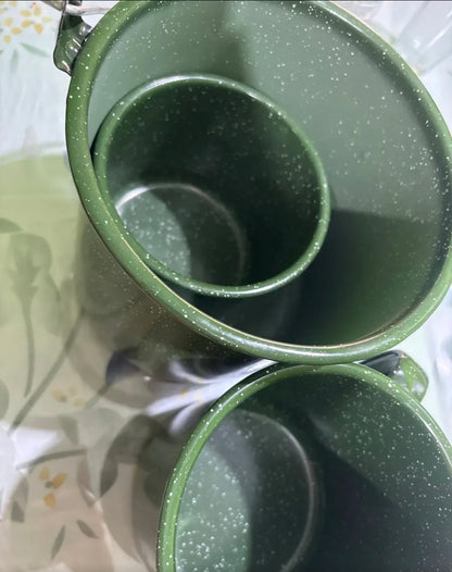 Set De 4 Ollas Hervidores De Peltre Cinsa Incluye 2 Tapas