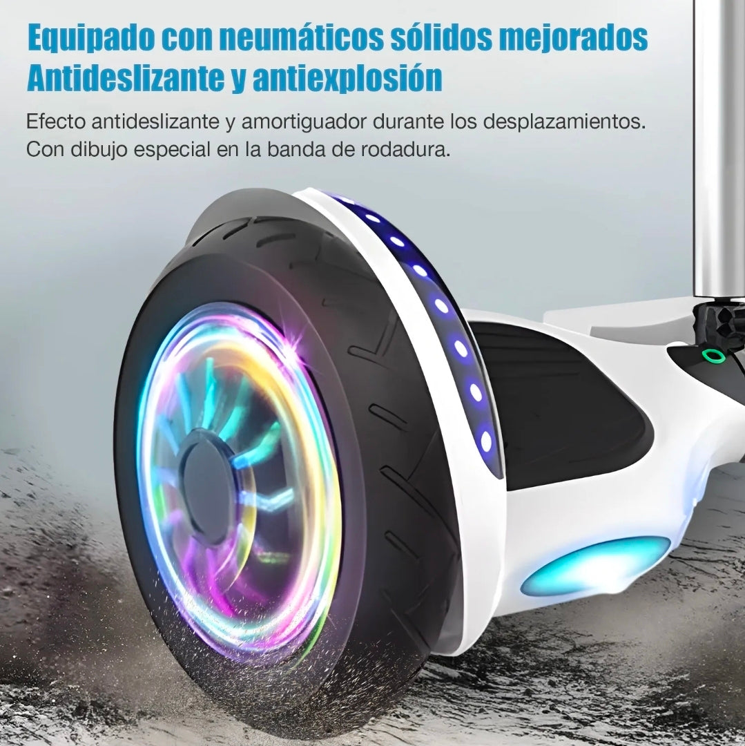 Patineta Eléctrica Hoverboard Con Bluetooth Luces Led
