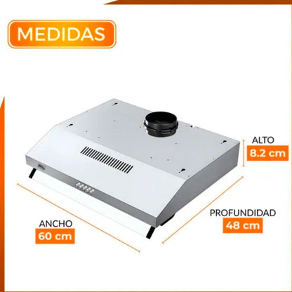Campana Extractora 60cm Acero Inoxidable AROL