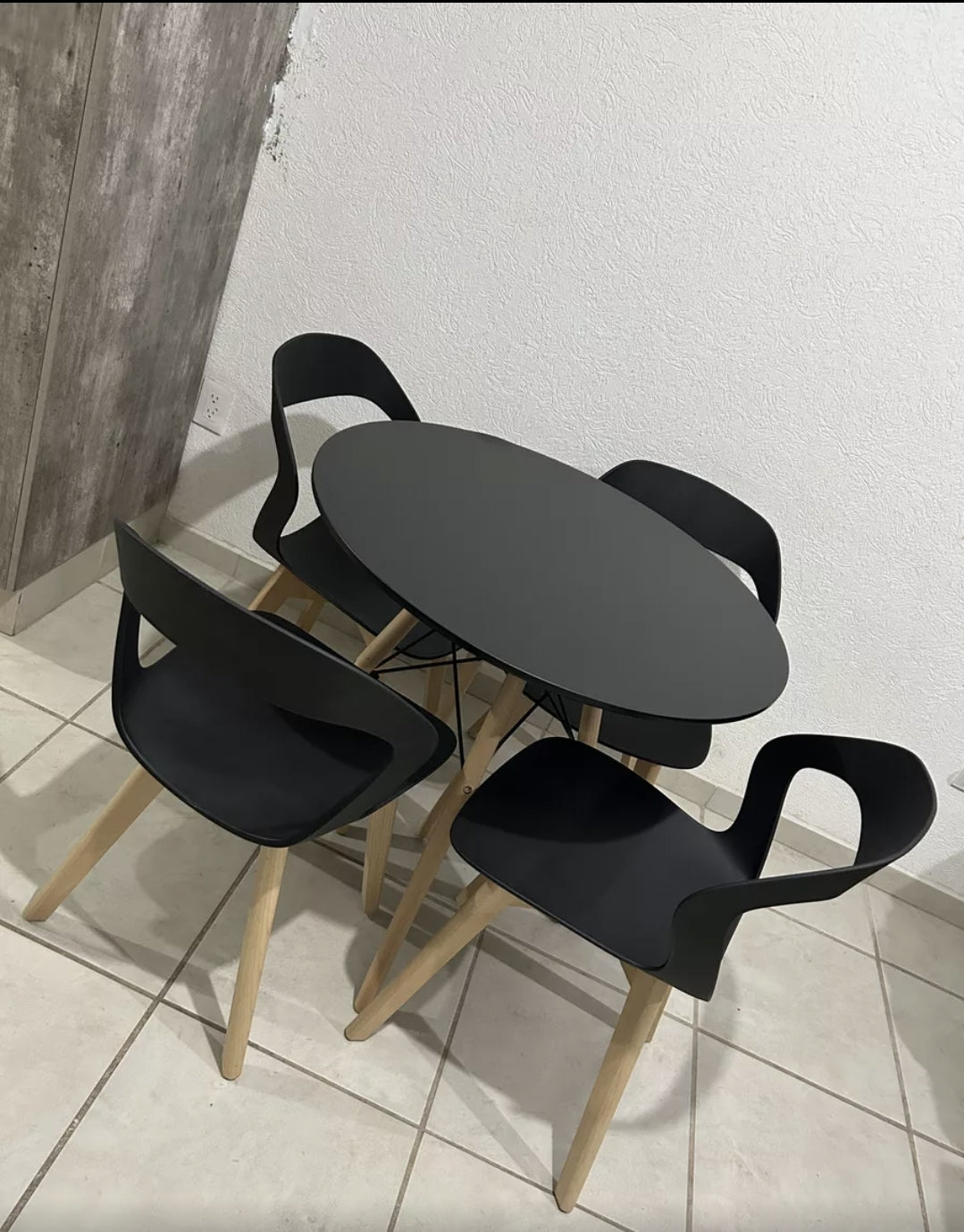 Set 4 Sillas Para Comedor Moderna Estructura