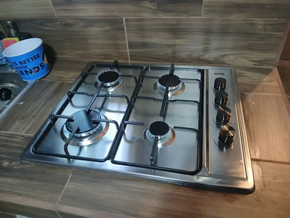 Parrilla Gas Skbe 4 Quemadores Empotrable Acero Inoxidable Encendido Eléctrico