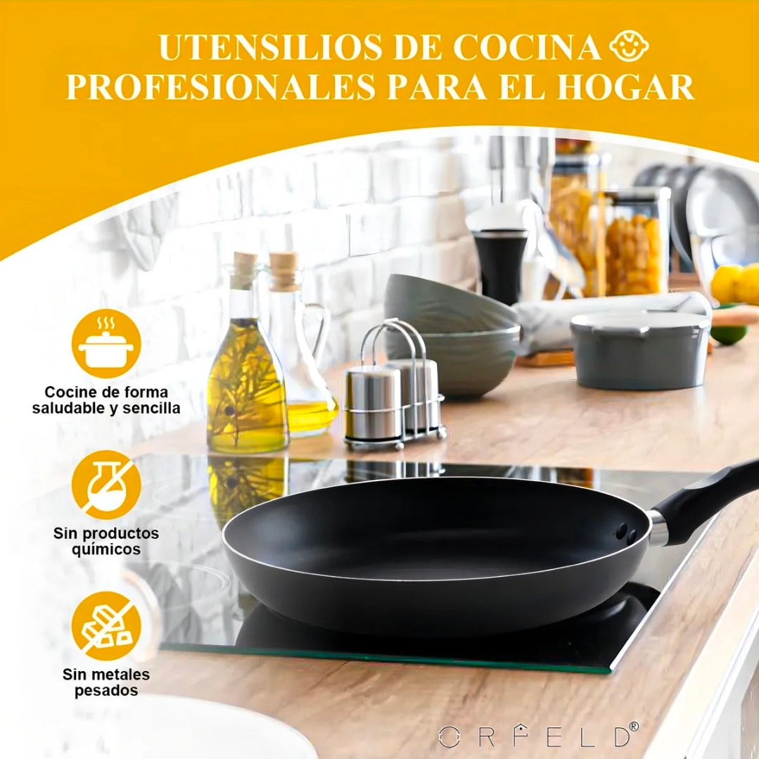 Batería De Cocina 20 Piezas De Aluminio Con Antiadherente