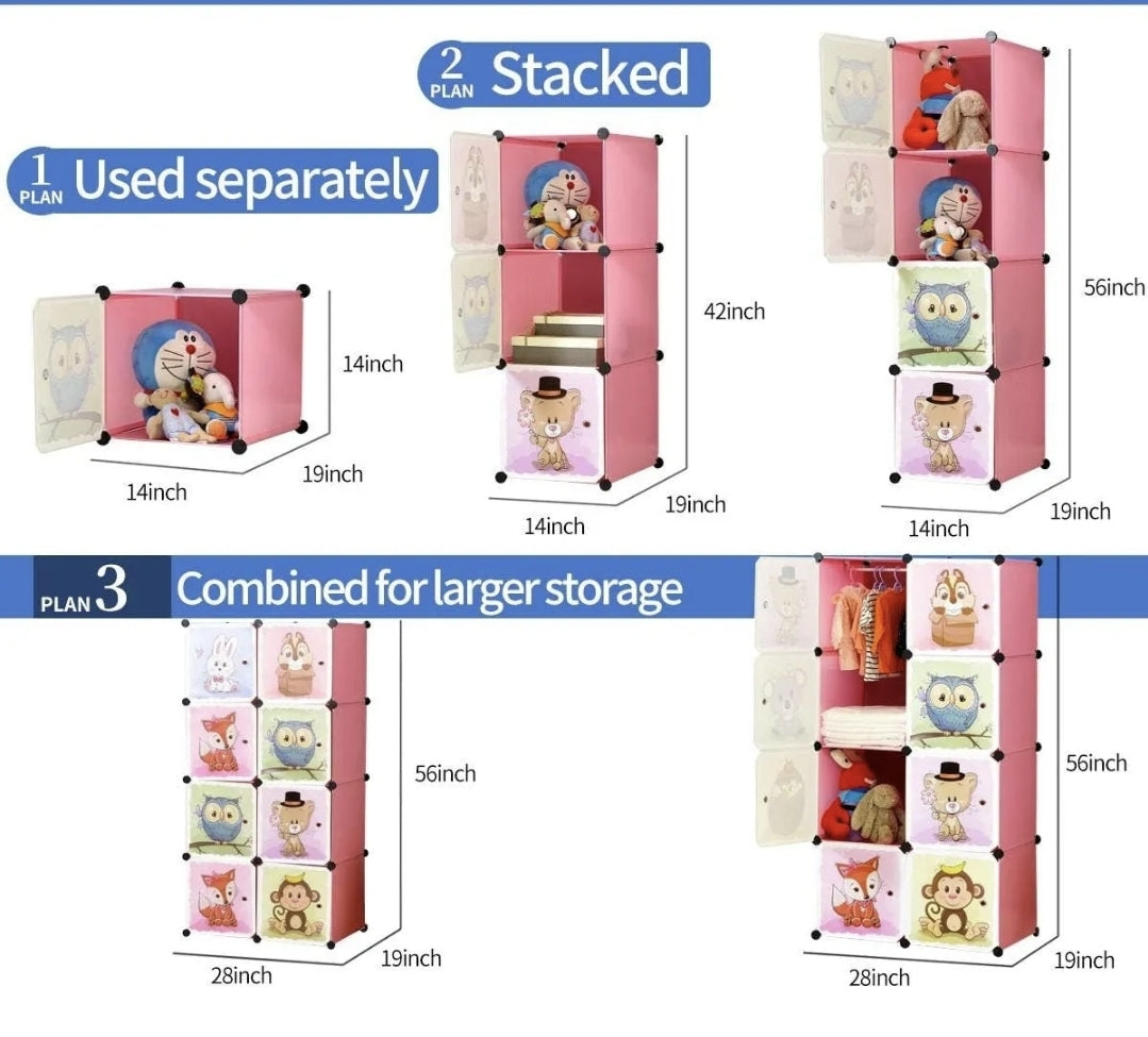 Closet Armario infantil dibujos animados