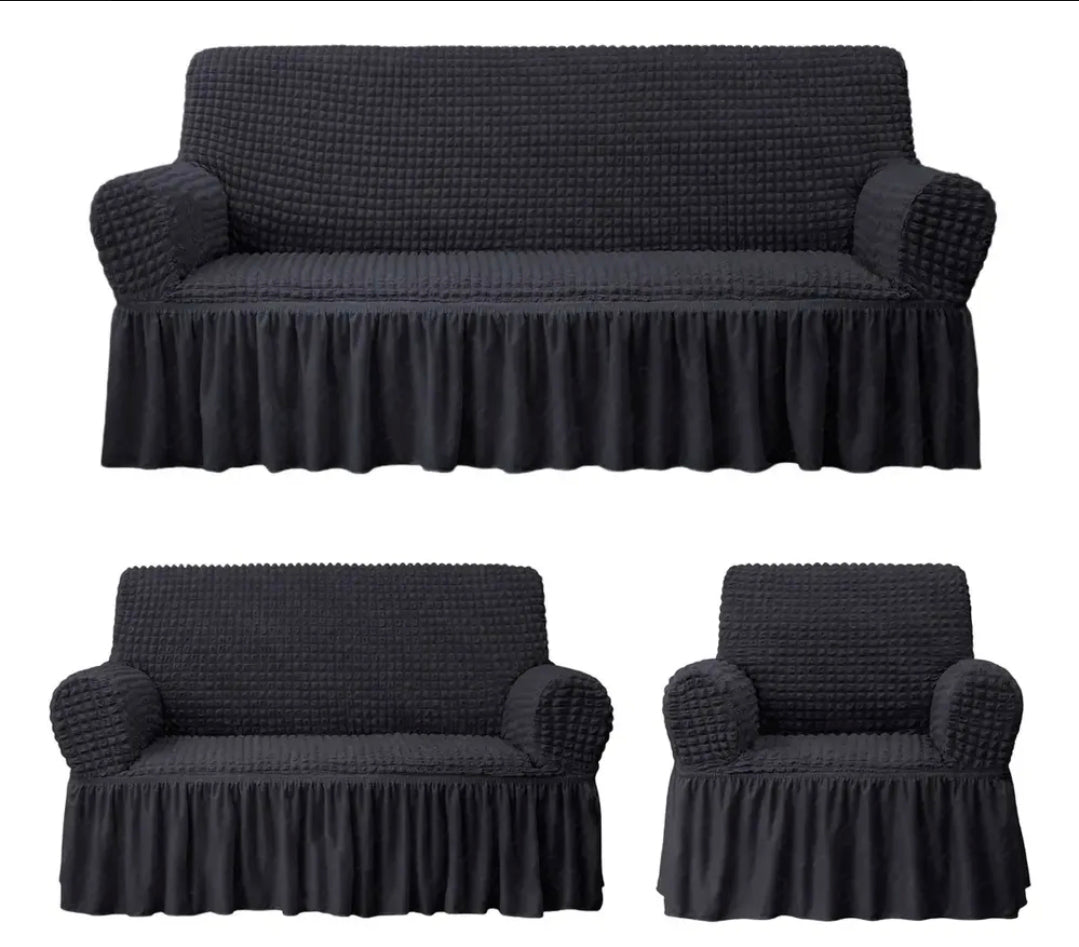 Protector Cubre Sala Elástico Impermeable Alta Calidad 3 Piezas