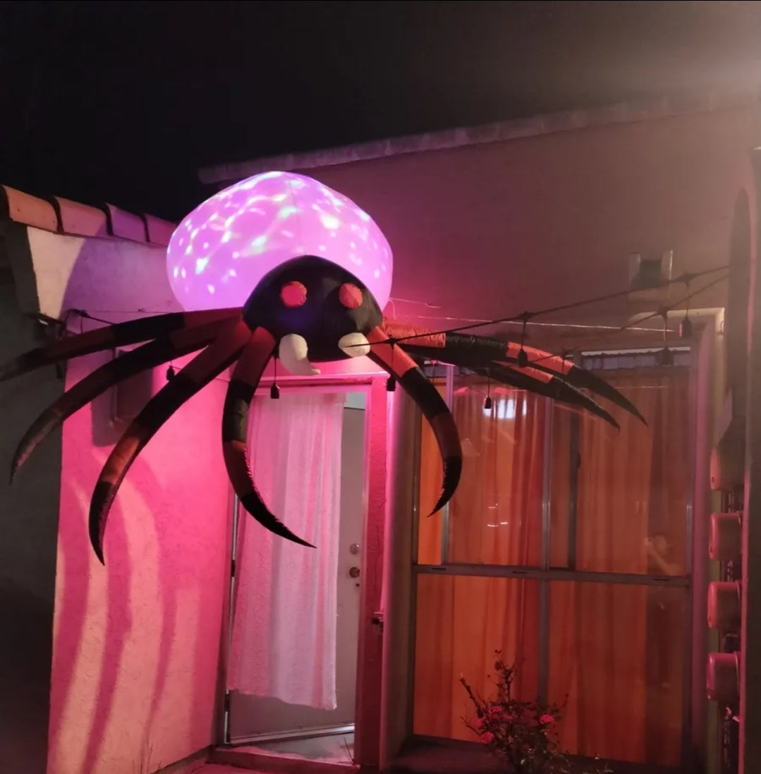 Inflable araña gigante Halloween 2.2m