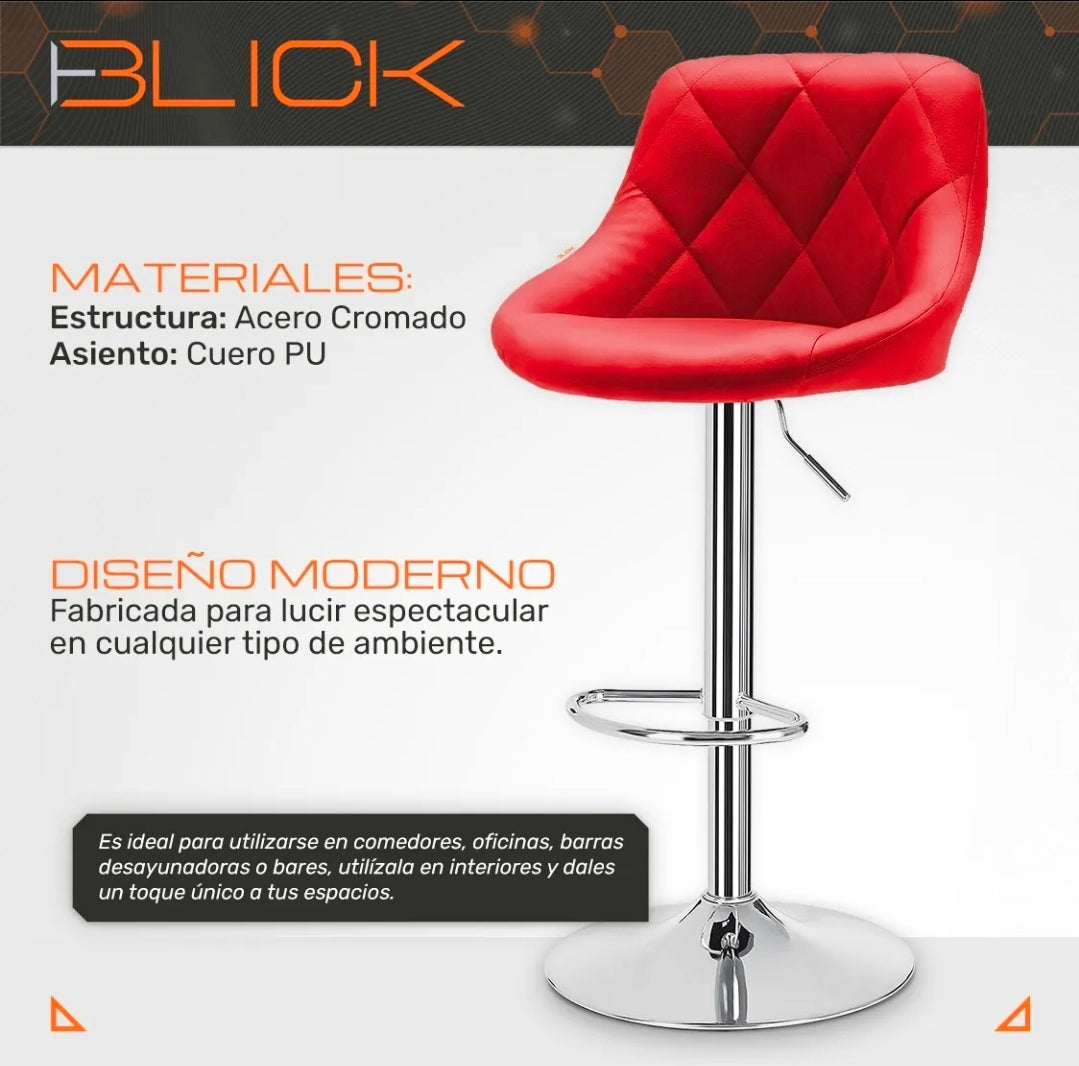 2 bancos para barra con respaldo