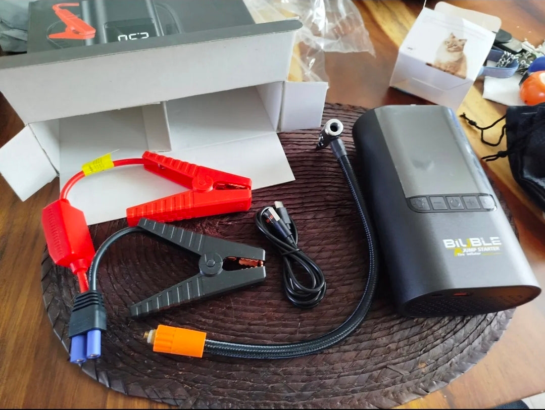 Arrancador De Batería De Auto 8500a Con Inflador Br12