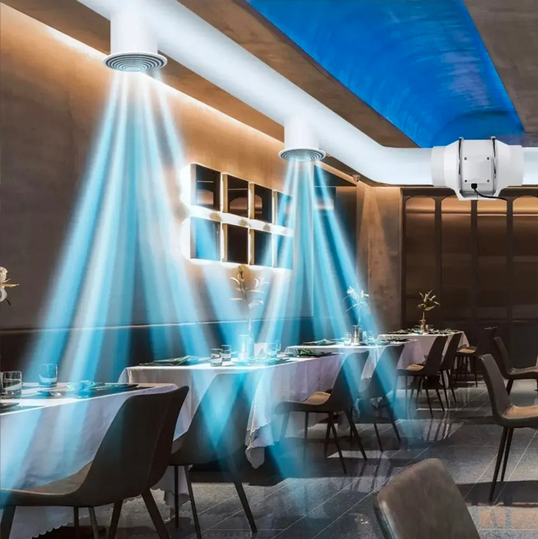 Extractor De Aire Industrial Potente Silencioso De 4 Pulgadas