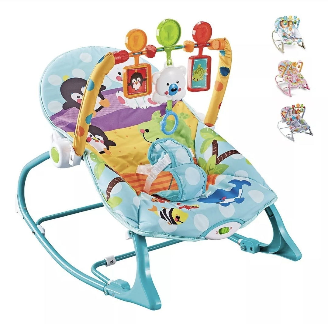 Rocker silla vibradora mecedora de bebe musical con juegos