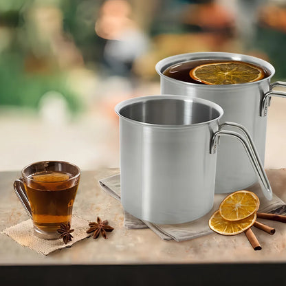 Juego Pocillos Acero Inoxidable Moven 430-2B de 1L + 1.5L + 2L Plateado Apto inducción y estufas de gas