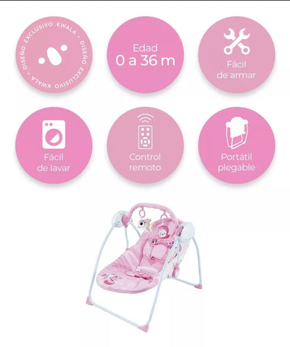 Silla Mecedora Raganet Para Bebes Con Control Remoto