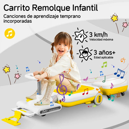 Montable eléctrico para niños con luz led y música