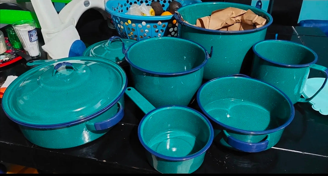 Batería de cocina Cinsa peltre superior 10 pz