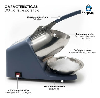 Maquina Trituradora De Hielo Para Raspados Electrica 500w