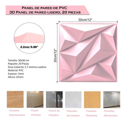 Paneles PVC 30x30 cm
