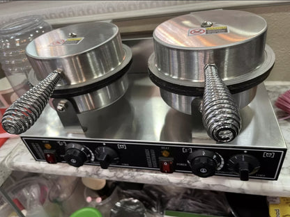 Máquina De Conos De Helado Con Marquesitas Doble