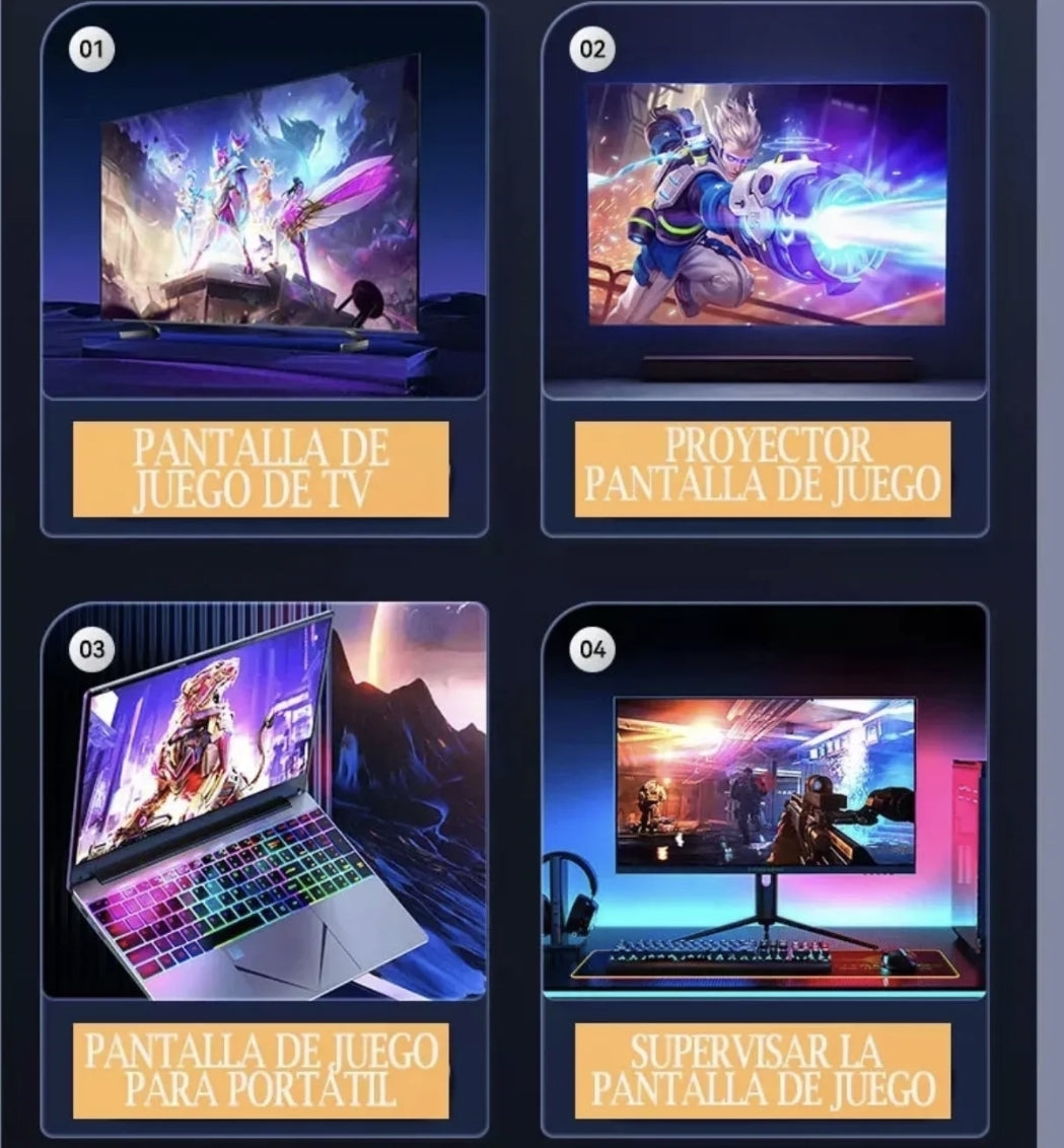 Video Juego Gamer Stick 4k M8pro Para Televisión Con 2 Controles