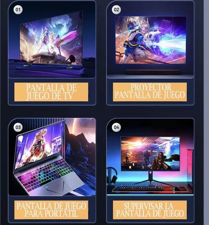 Video Juego Gamer Stick 4k M8pro Para Televisión Con 2 Controles