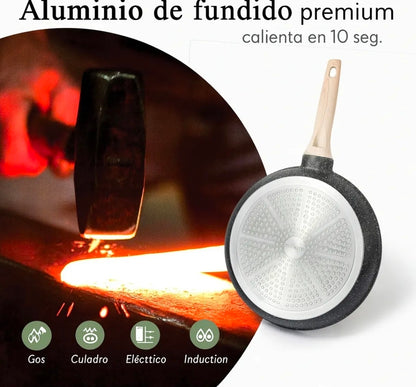 Batería de cocina antiadherente 12pz