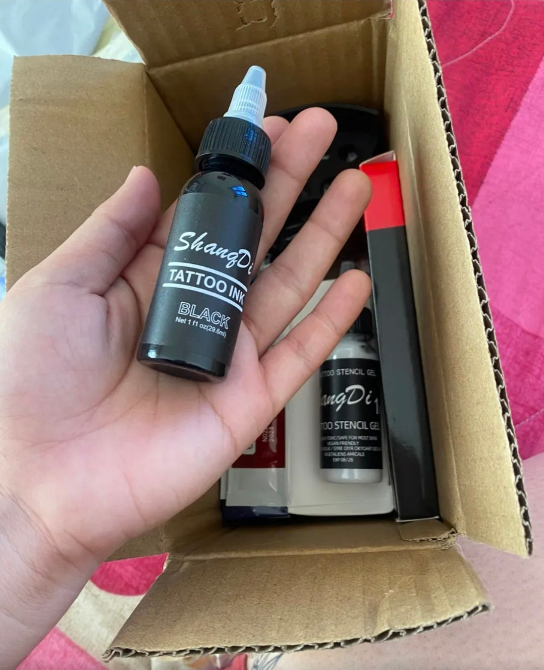 Kit  Para Tatuar Profesional Con 12 Tintas