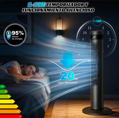 Ventilador De Torre Con Control Remoto 90 Cm