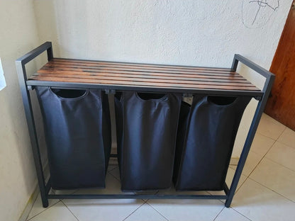 Cesto Para Ropa Sucia Con 3 Bolsas De Tela Oxford