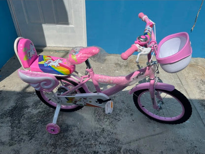 Bicicleta Infantil R16 rosa 4-12 Años Con Ruedas Auxiliares Rgb