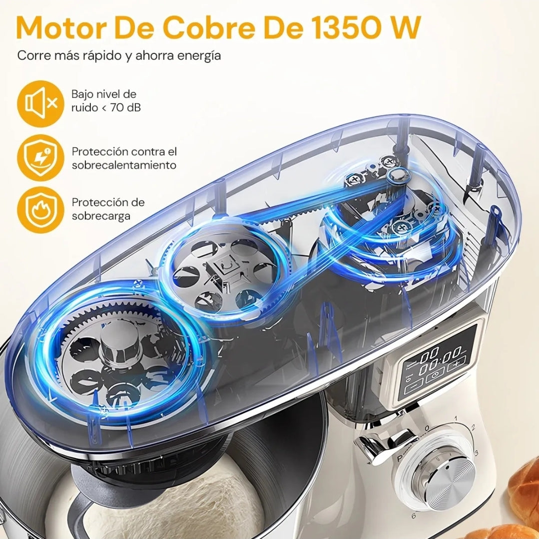 Batidora De Pedestal 6.5l Profesional  1350w