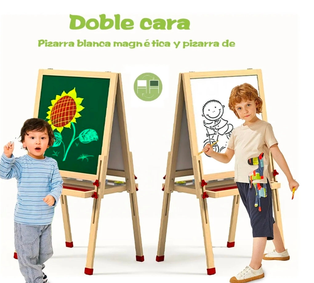 Caballete magnético infantil pizarrón para niños