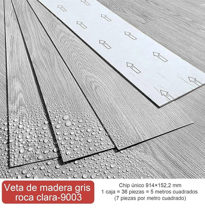 Piso Duela vinilica imitación madera 36 pz / 5m²