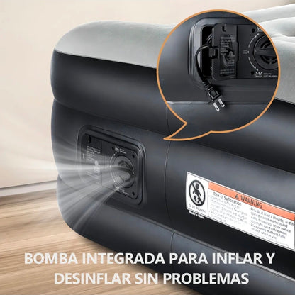 Colchón Inflable Individual Con Bomba Eléctrica