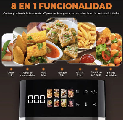 Freidora De Aire 8 En 1 Multifunción Inteligente 8L