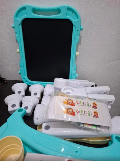Caballete para niños ajustable con accesorios